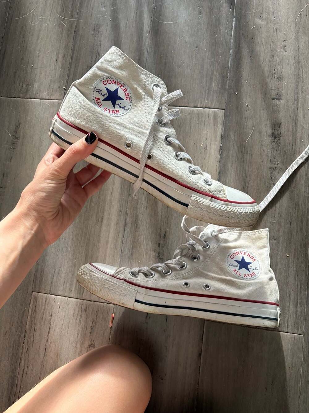 Converse Chuck Taylor All Star High Top Optical White Canvas Sneakers
